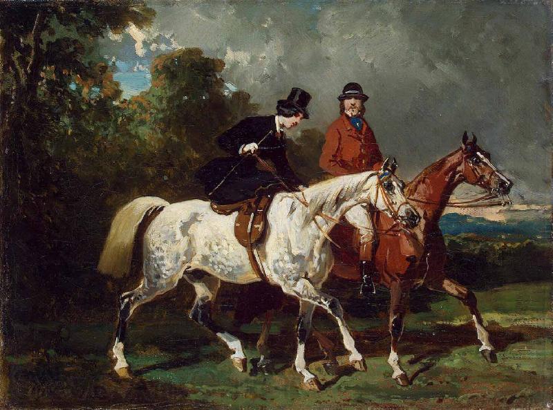 Alfred Dedreux Ride Germany oil painting art